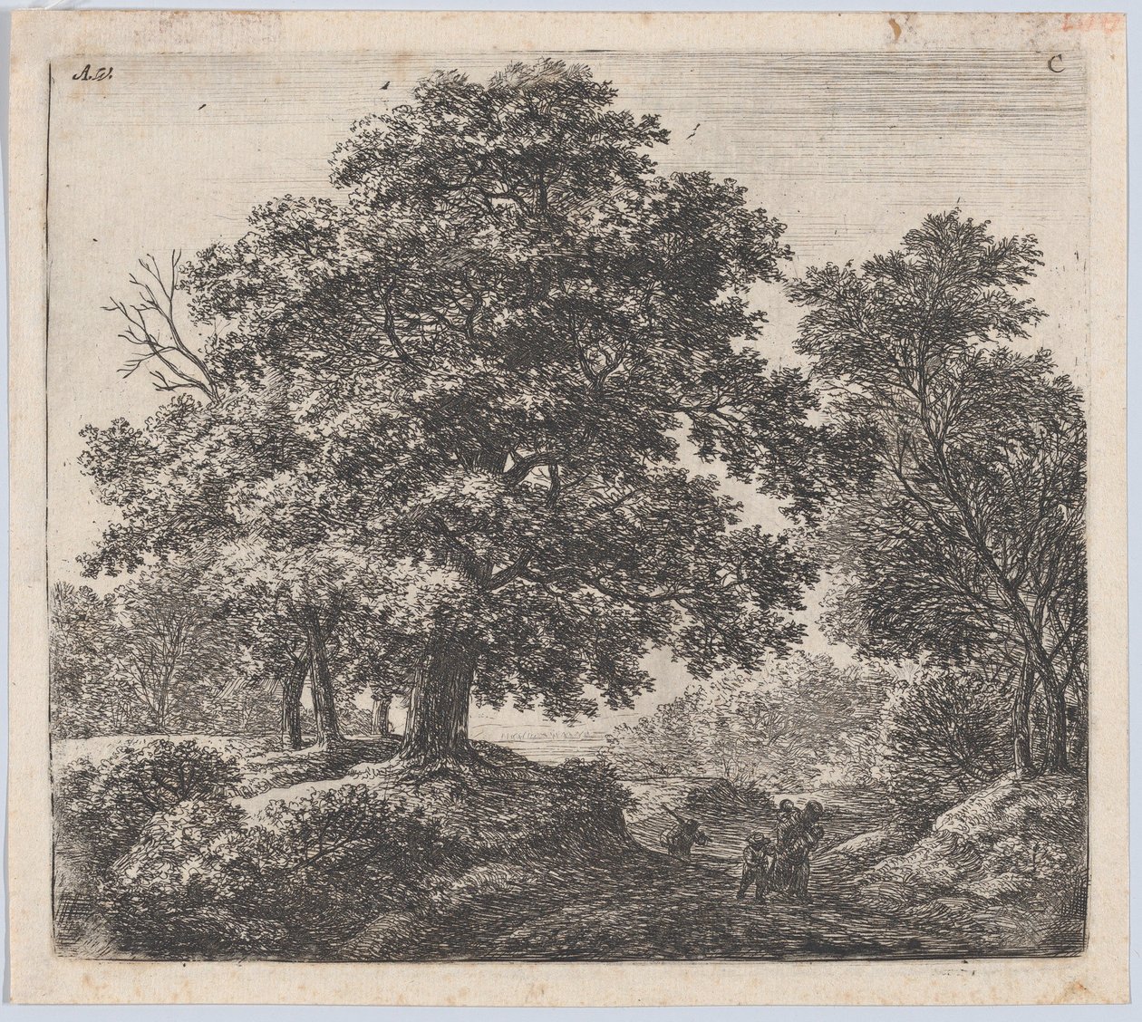 Mor og tre barn, 1600-tallet. av Anthonie Waterloo