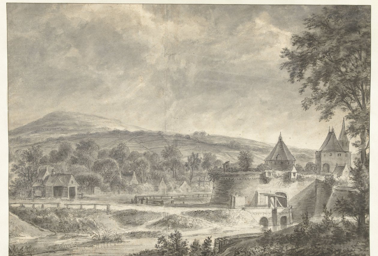 St. Janspoort i Arnhem av Anthonie Waterloo