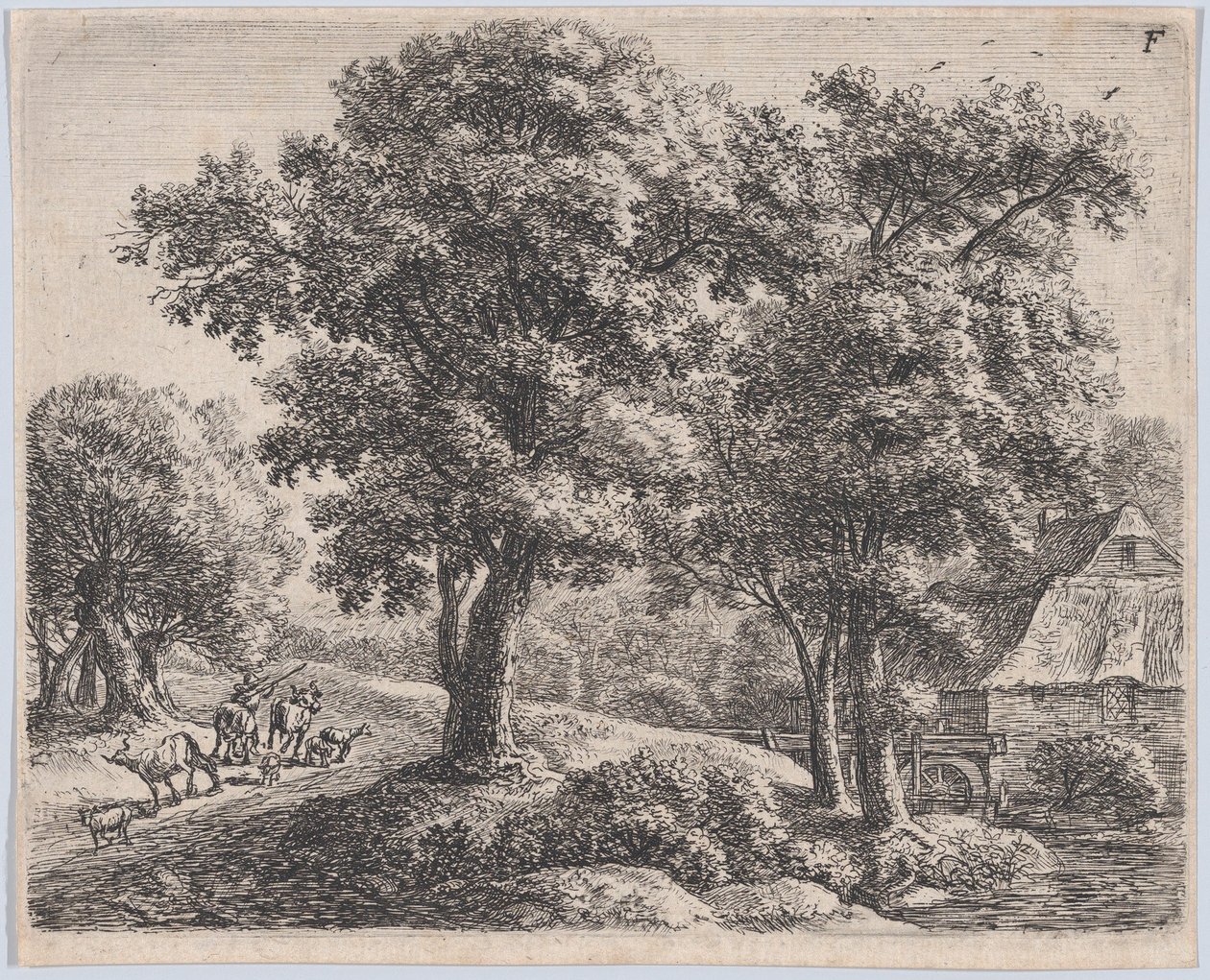 Hyrden og bruket, 1600-tallet. av Anthonie Waterloo