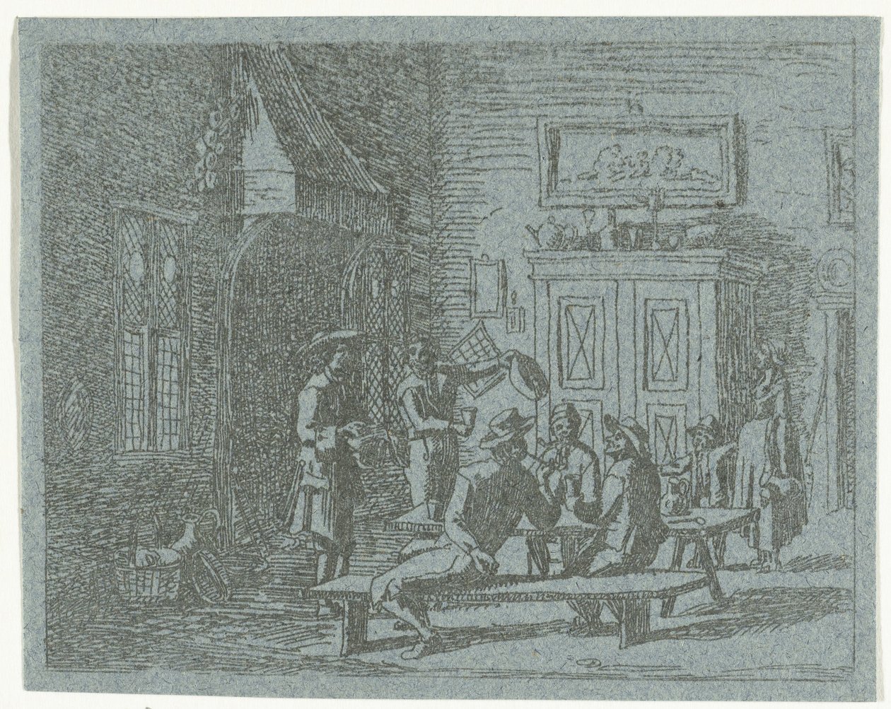 Interiør i et vertshus av Anthonie van den Bos
