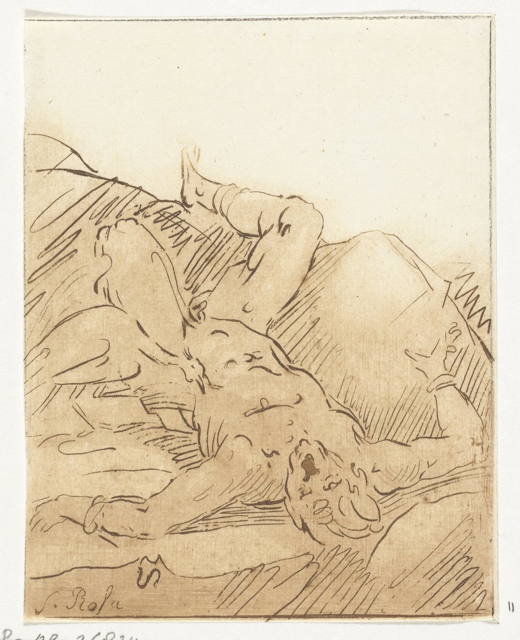 Prometheus lenket av Anthonie van den Bos