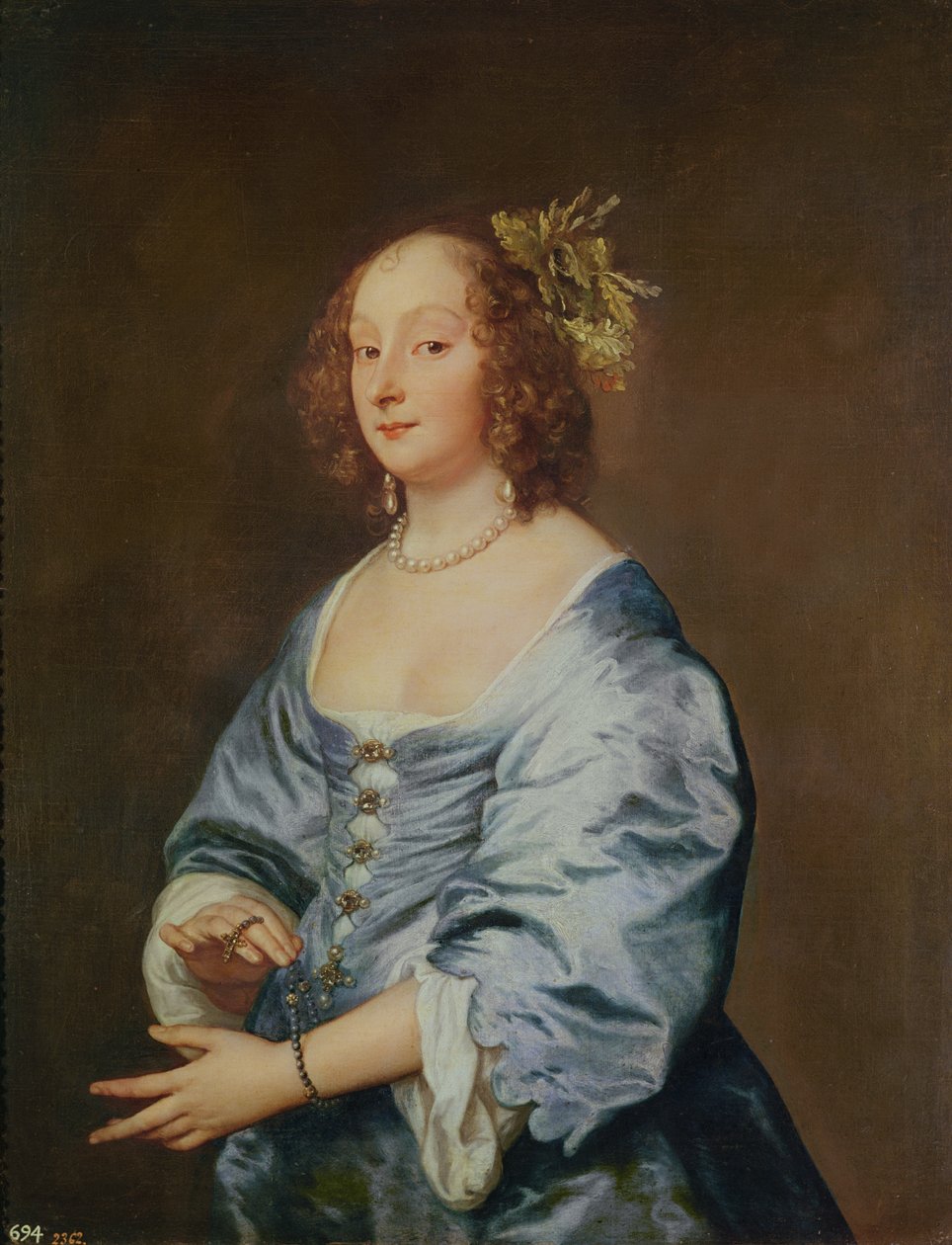 Marie Ruthven, Lady van Dyck, ca. 1639 av Anthony van Dyck