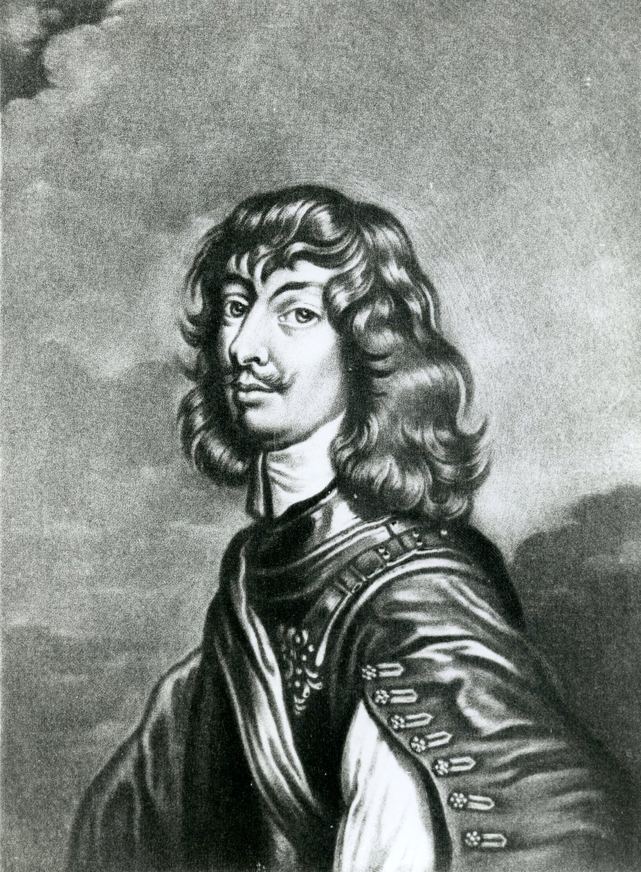 Portrett av Algernon Percy, ca. 1780 (bw-gravering) av Anthony van Dyck