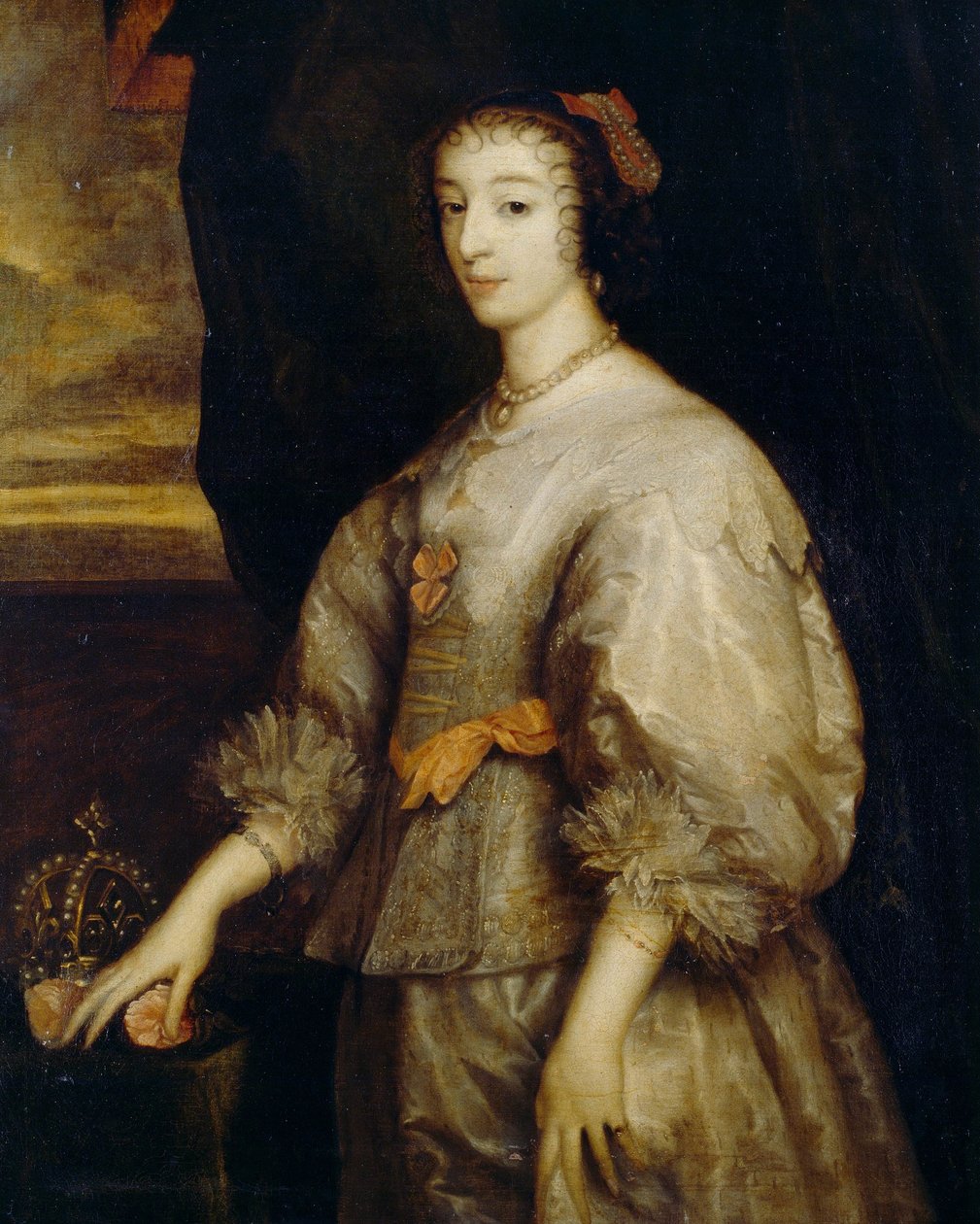 Dronning Henrietta Maria av Anthony van Dyck