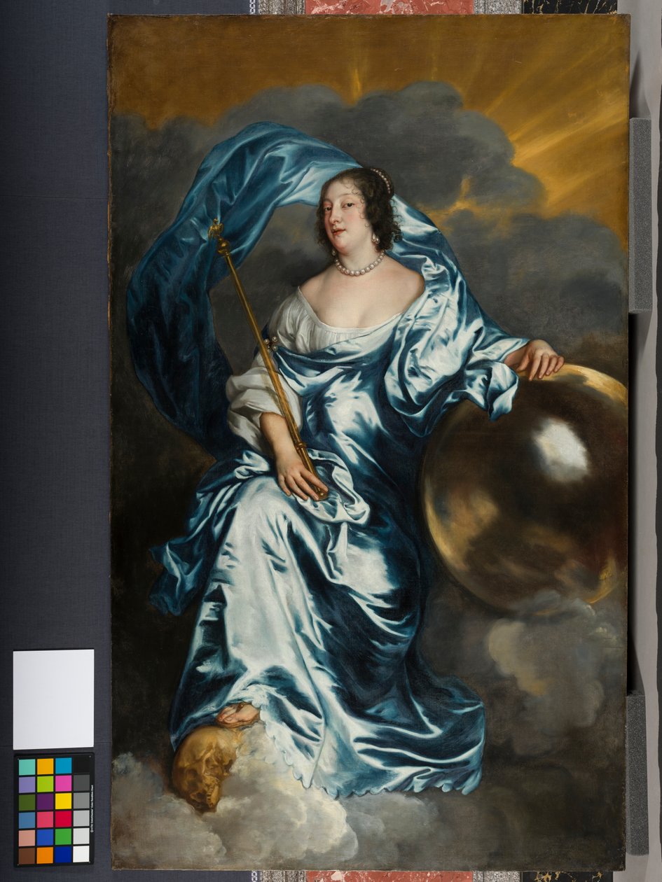 Rachel de Ruvigny, grevinne av Southampton som "Fortune", ca. 1638 av Anthony van Dyck
