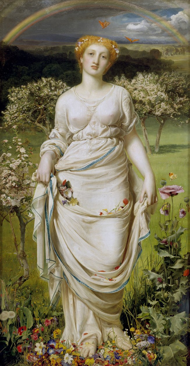Mild vår, 1800-tallet av Anthony Frederick Augustus Sandys