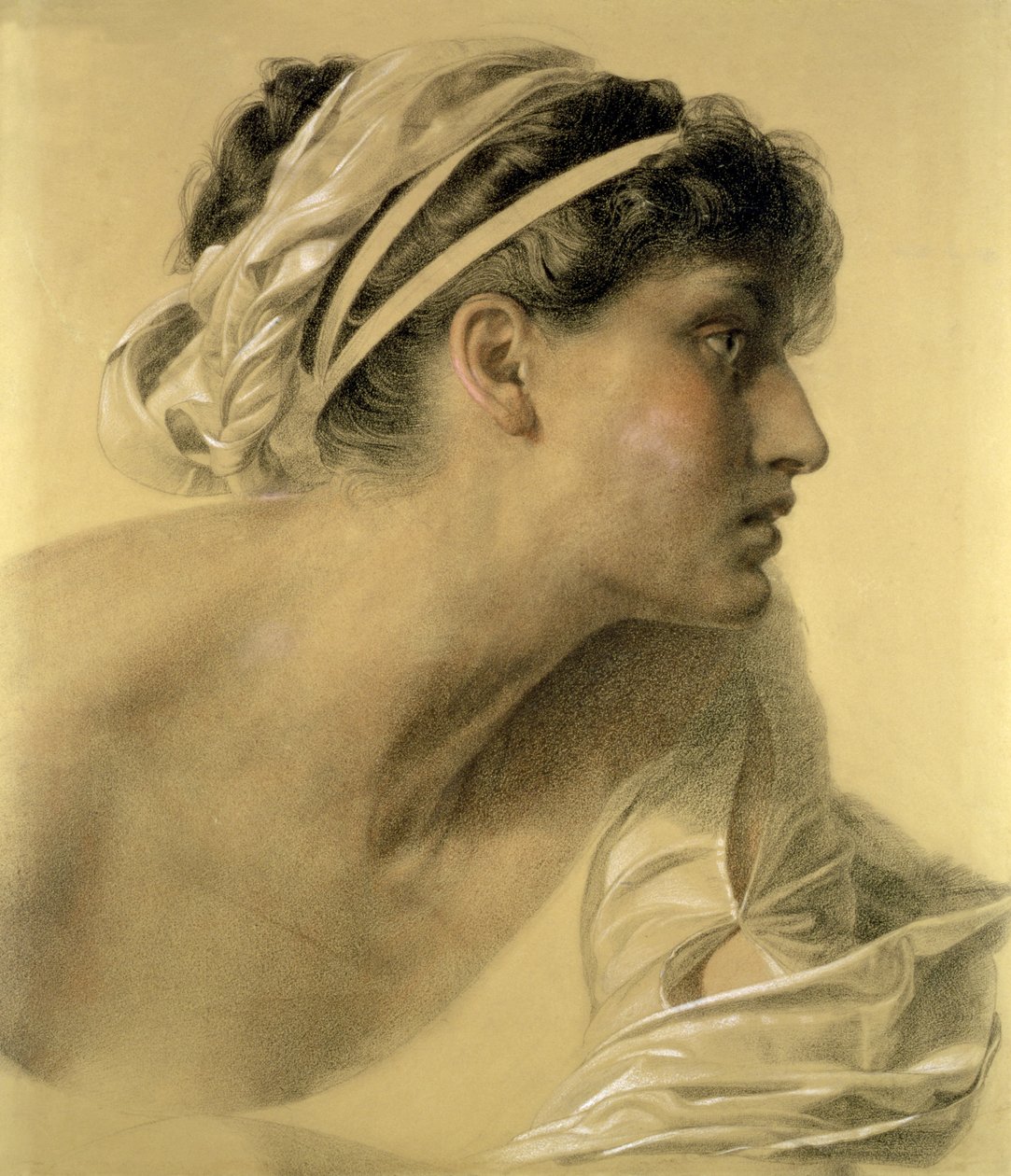 Penelope, 1878 (farget kritt på papir) av Anthony Frederick Augustus Sandys
