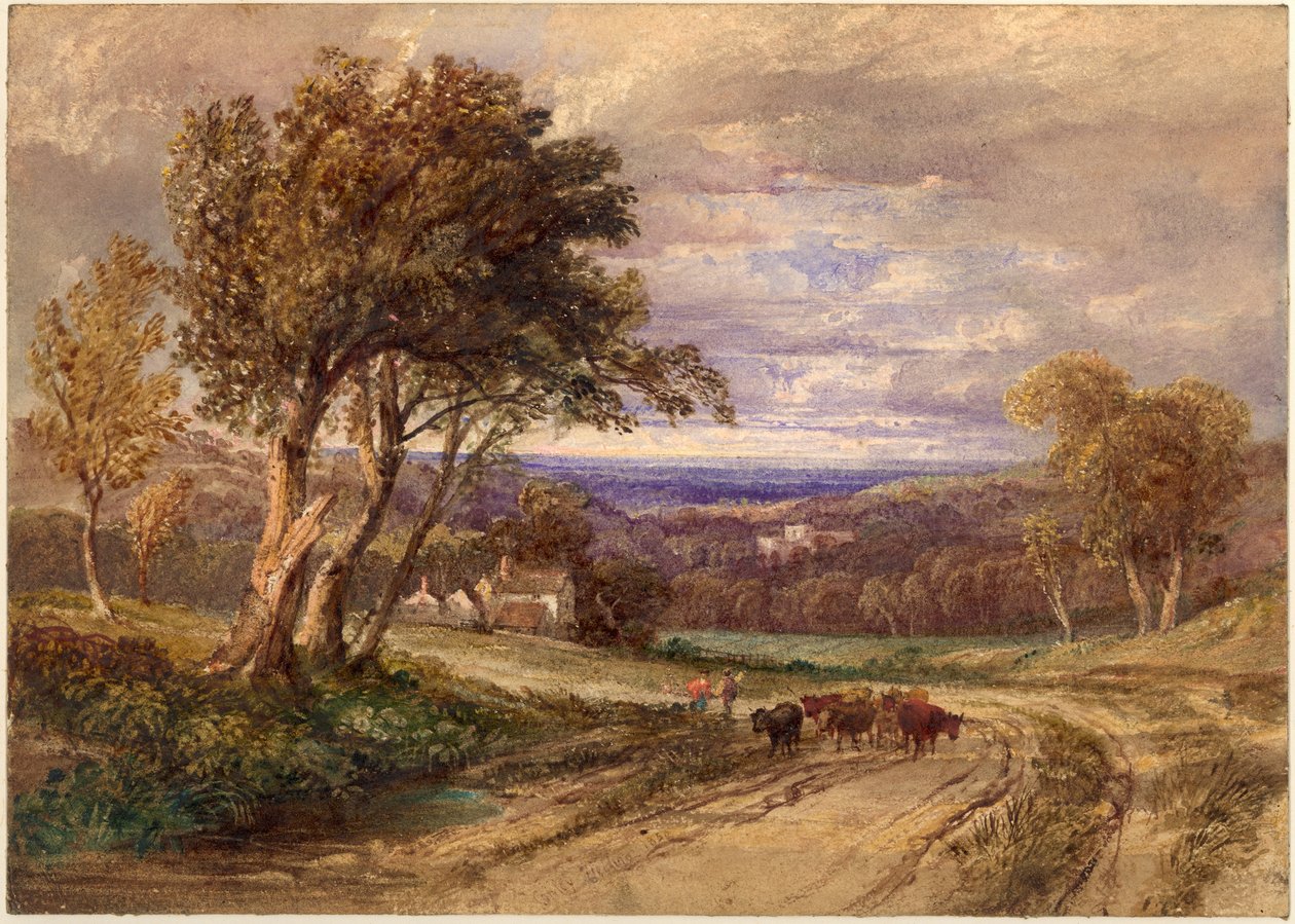 Lanercost Priory (kroppsfarge og akvarell på papir) av Anthony Vandyke Copley Fielding