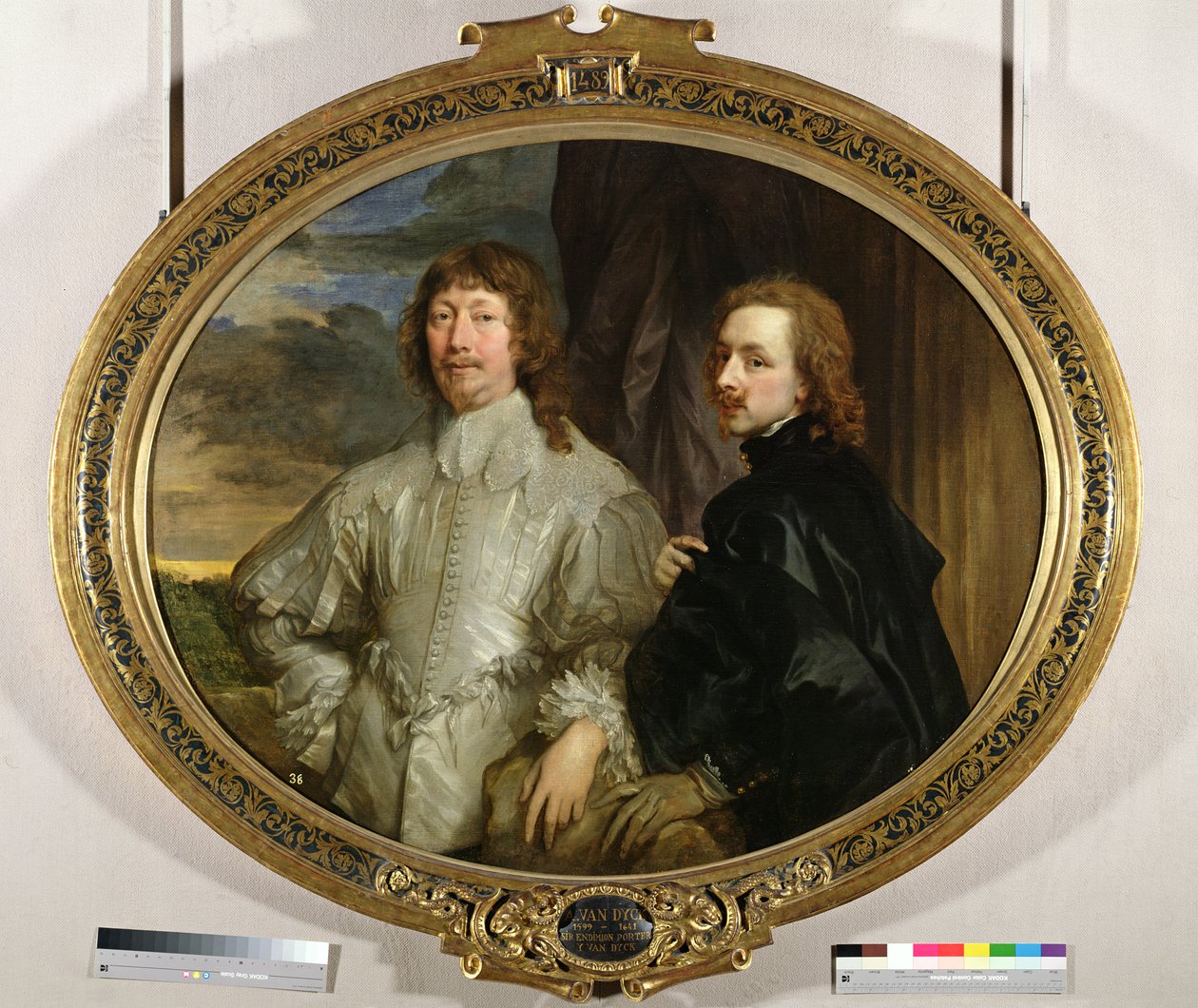 Sir Endymion Porter (1587-1649) og kunstneren, ca. 1635 av Anthony van Dyck