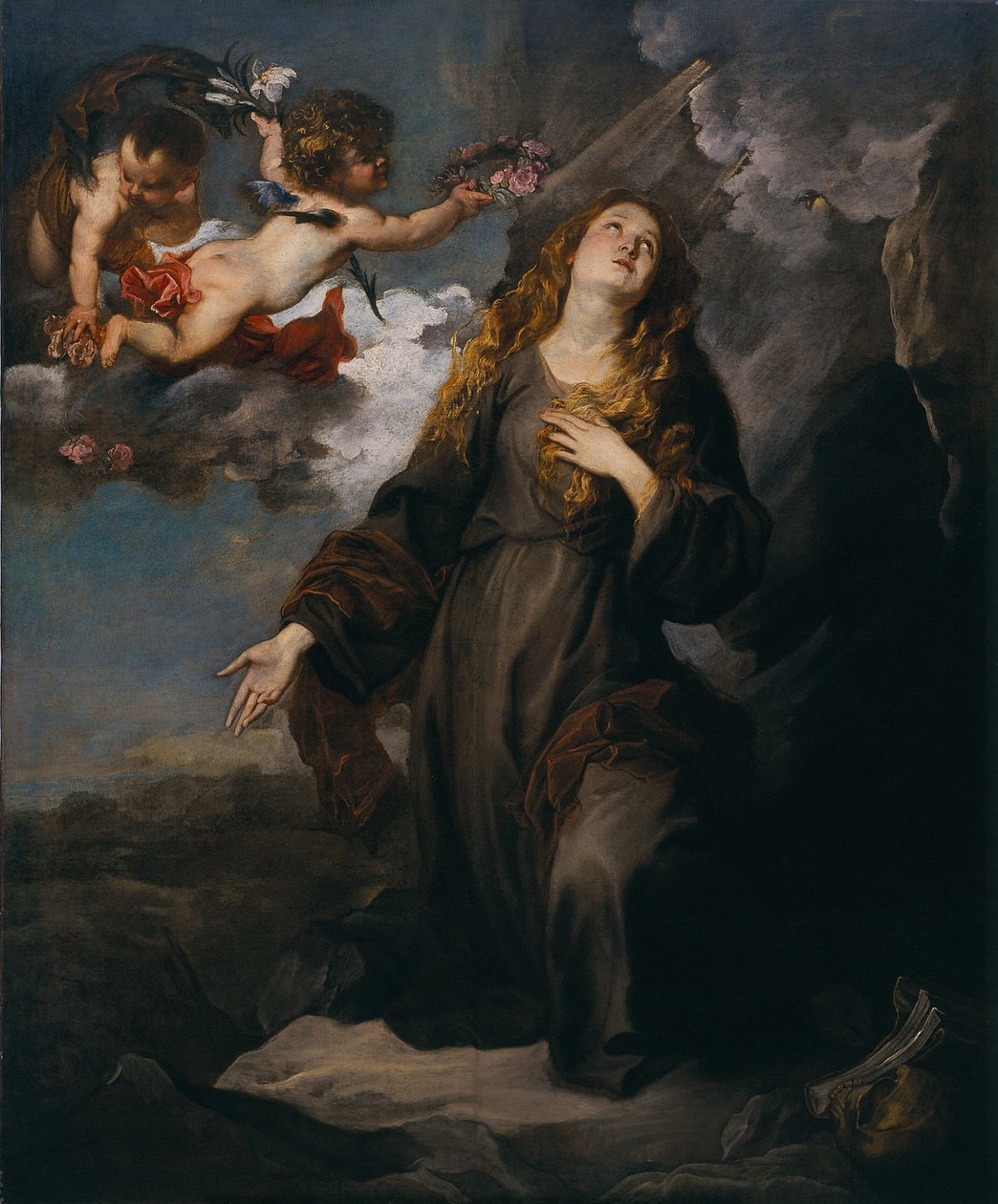 St. Rosalie in Glory av Anthony van Dyck