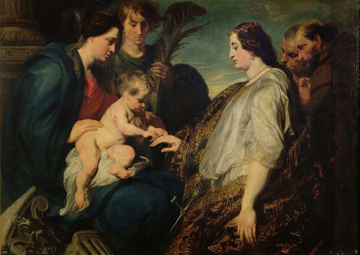 The Mystic Marriage of St. Catherine, 161820 av Anthony van Dyck