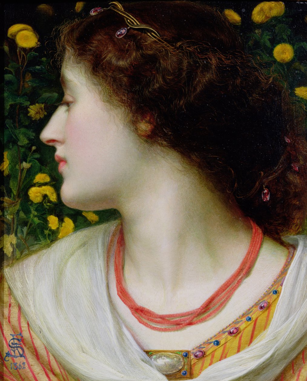 La Belle Isolde, 1862 (panel) av Anthony Frederick Augustus Sandys