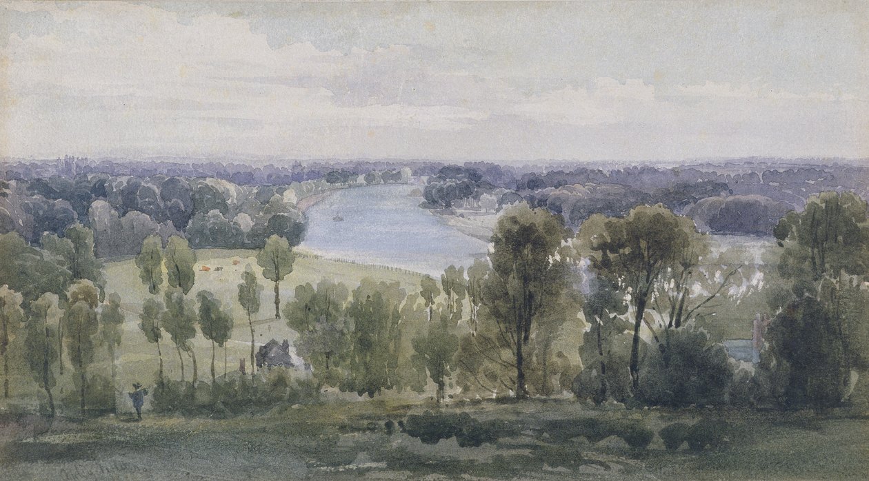 Richmond Hill, 1830 av Anthony Vandyke Copley Fielding
