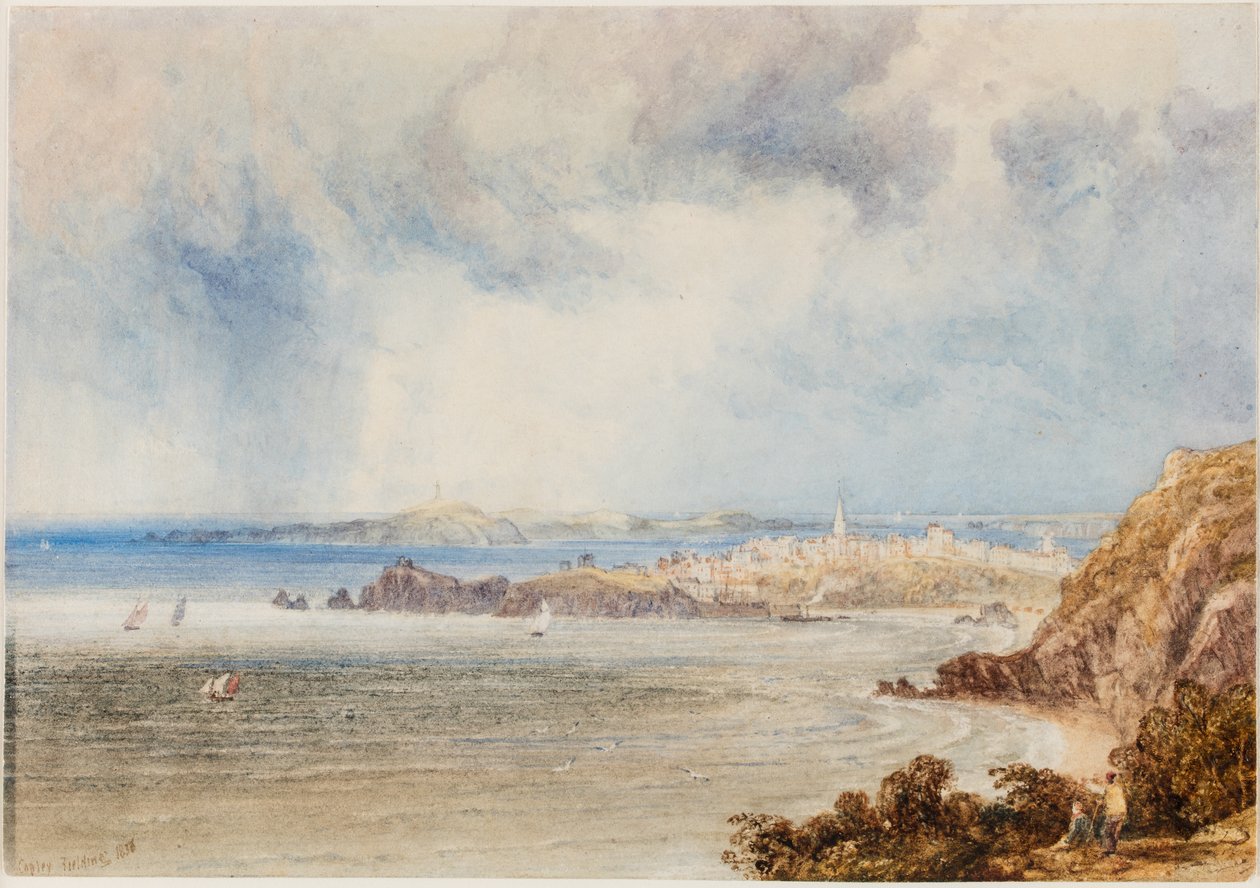 Tenby av Anthony Vandyke Copley Fielding