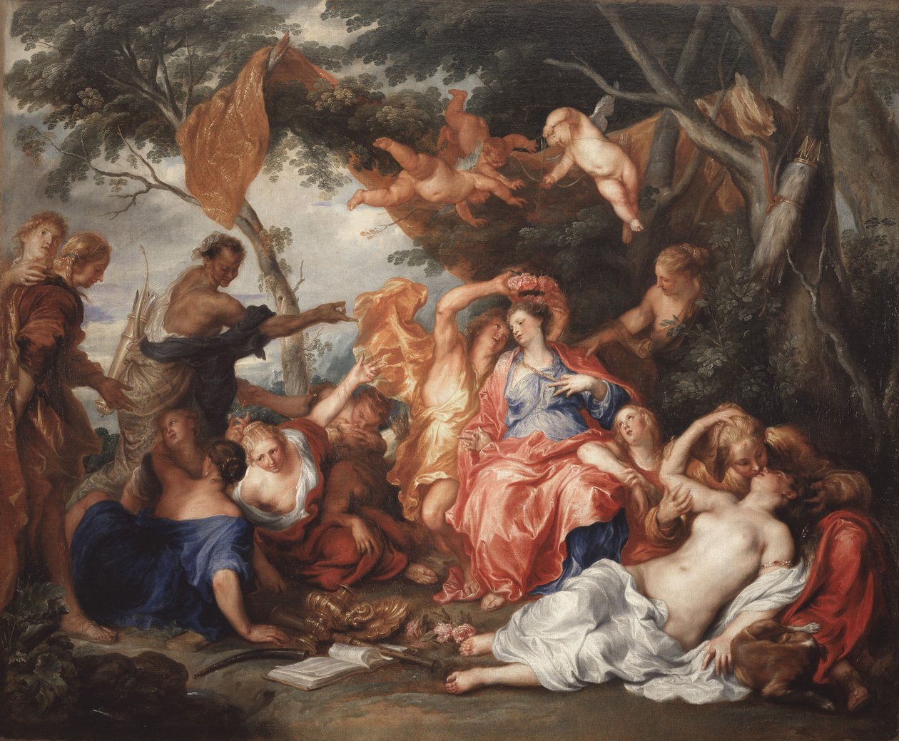 Amaryllis og Mirtillo, 1631-1632. av Anthony van Dyck