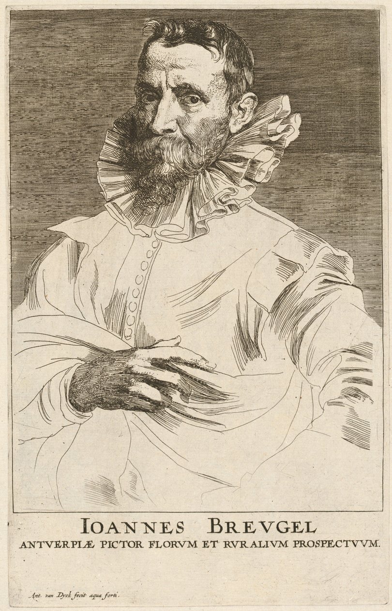 Jan Bruegel den eldre, sannsynligvis 16261641. av Anthony van Dyck