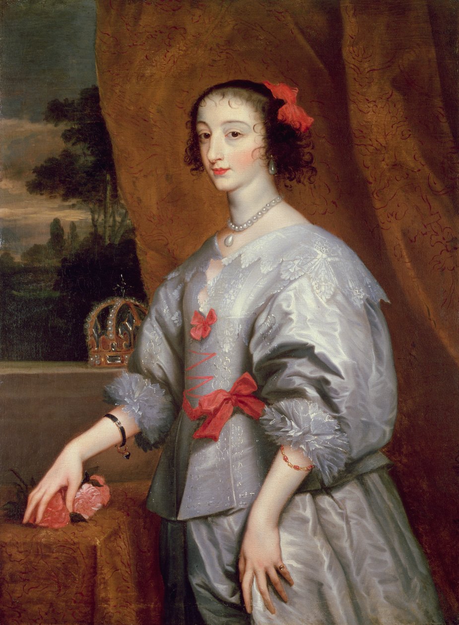 Dronning Henrietta Maria av Anthony van Dyck