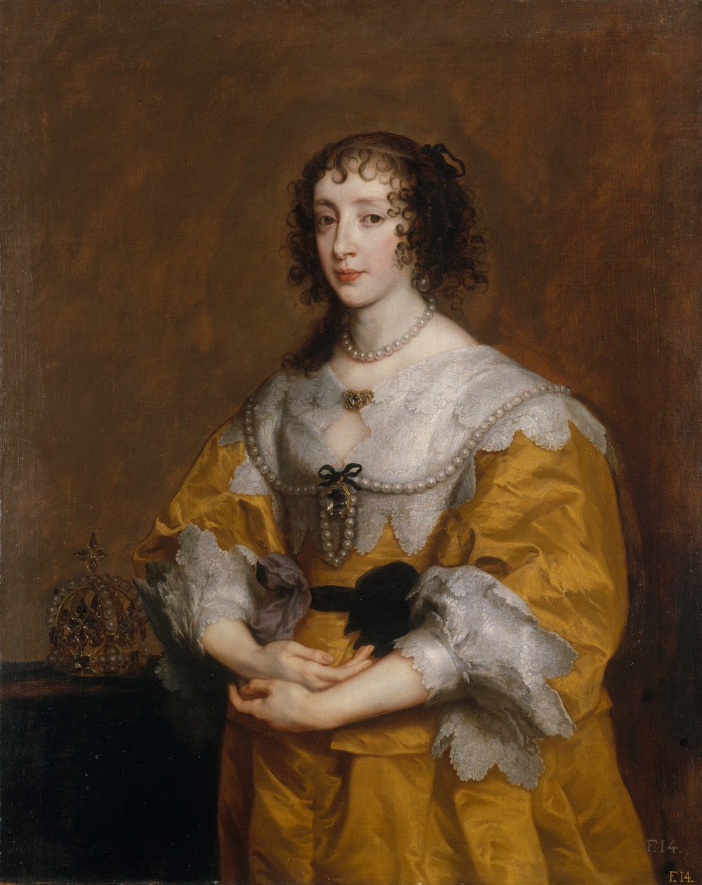 Dronning Henrietta Maria, 1636. av Anthony van Dyck