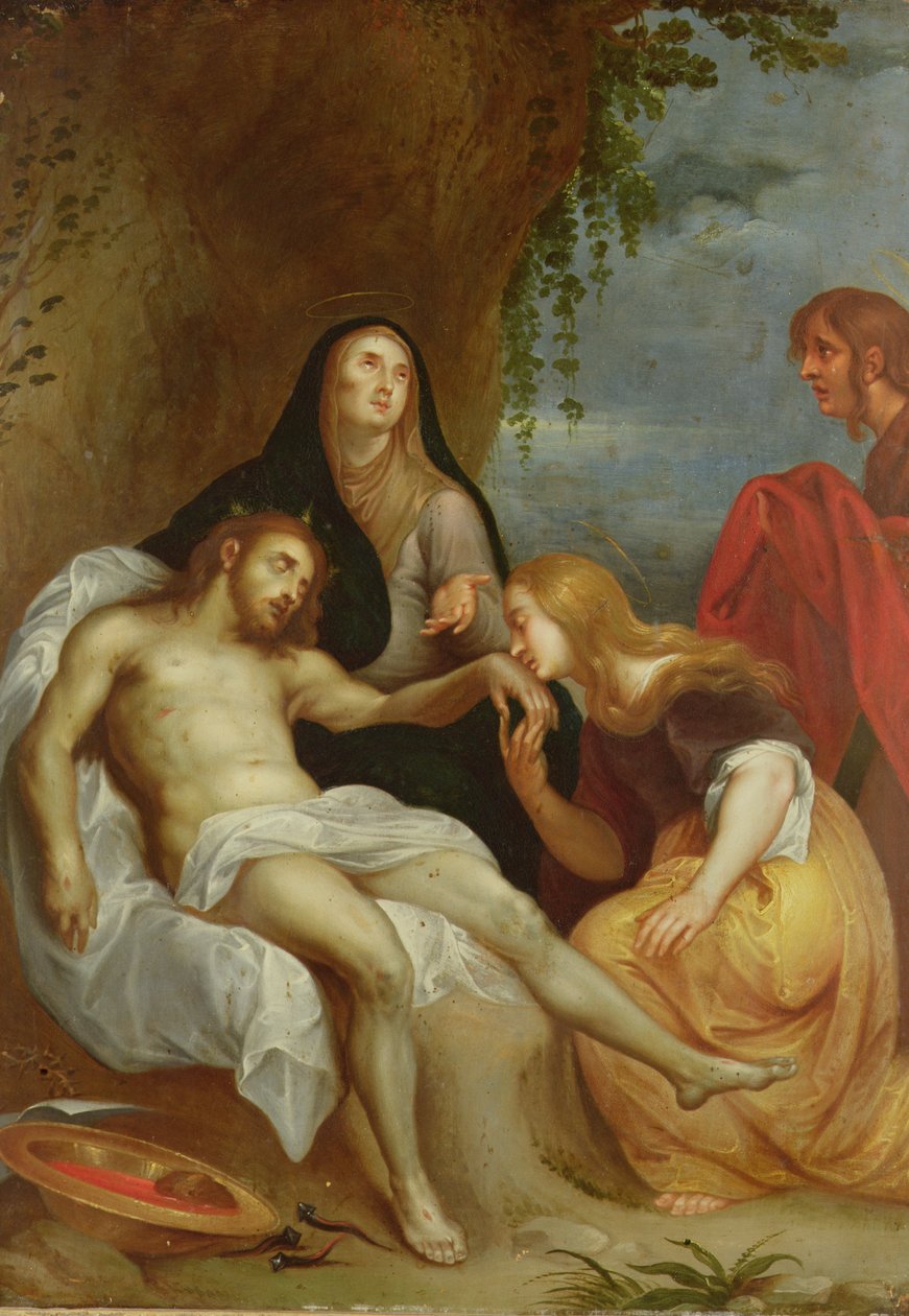 The Lamentation (panel) av Anthony van Dyck