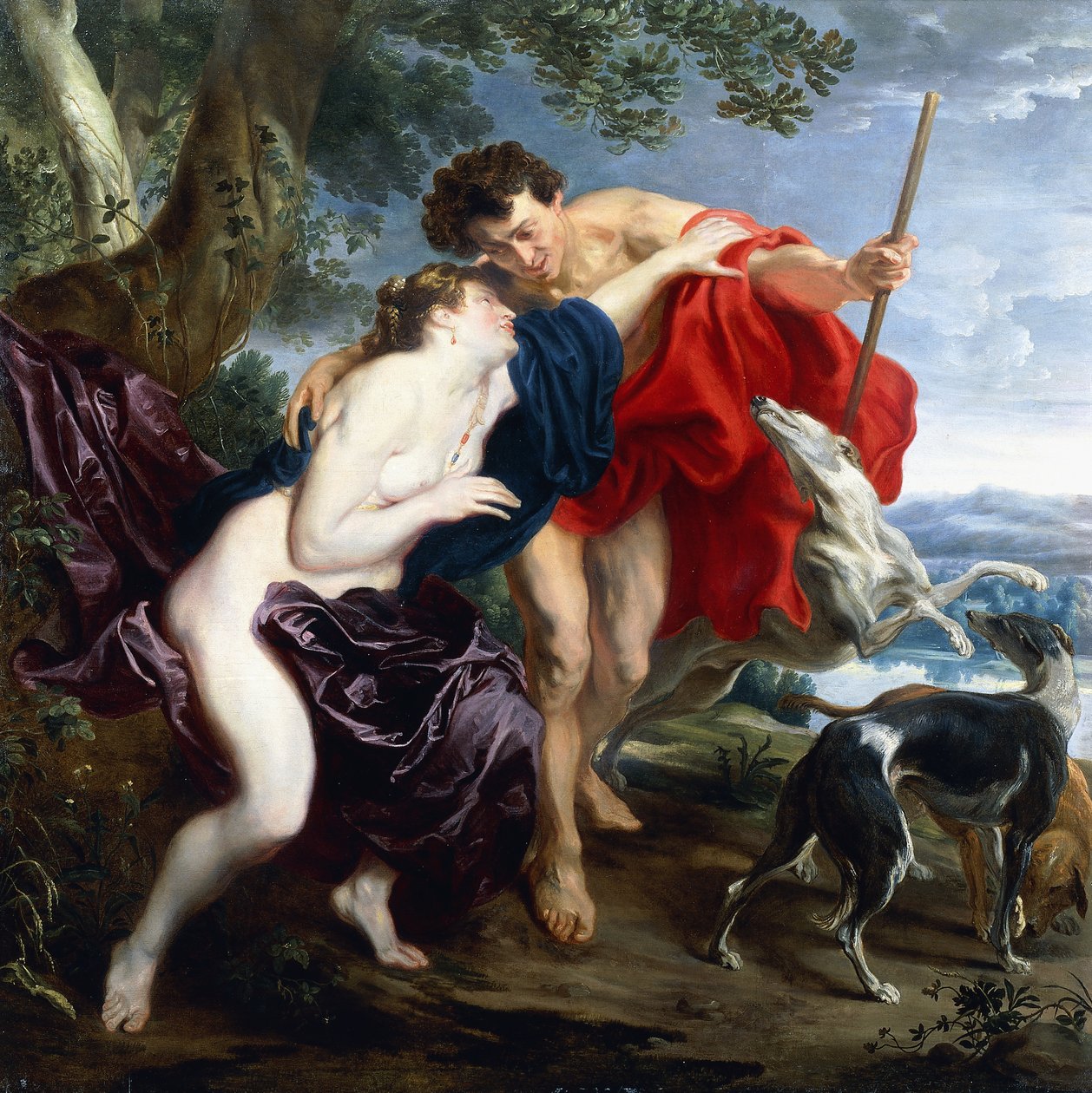 Venus og Adonis, 1621 av Anthony van Dyck