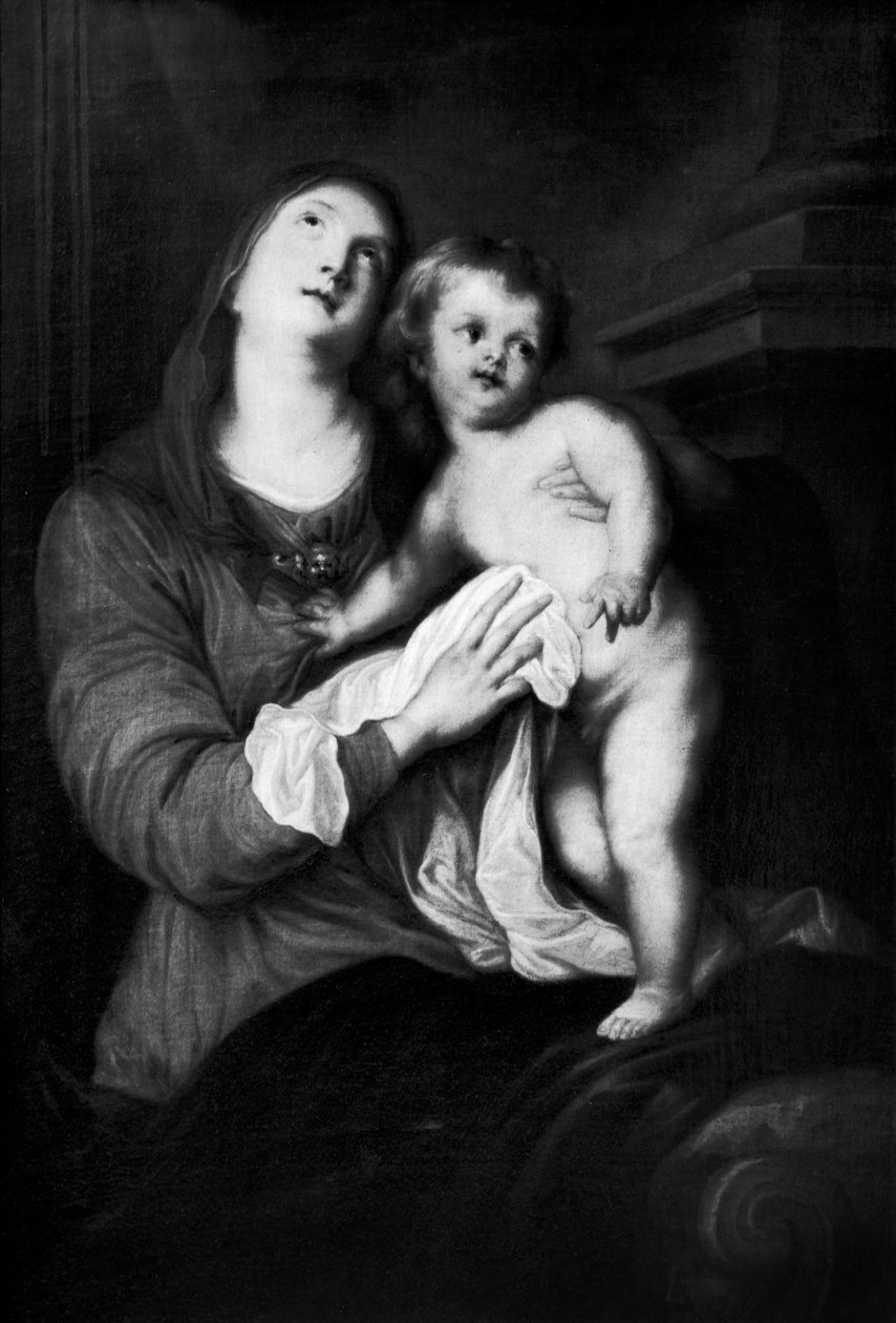 Jomfru og barn av Anthony van Dyck