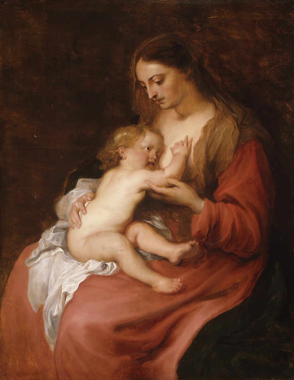 Jomfru og barn, ca. 1620. av Anthony van Dyck