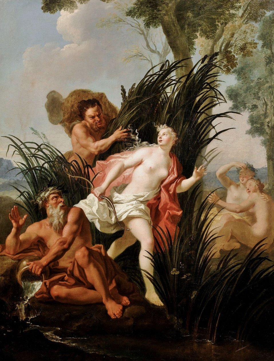 Alpheus jager Arethusan av Charles Antoine Coypel