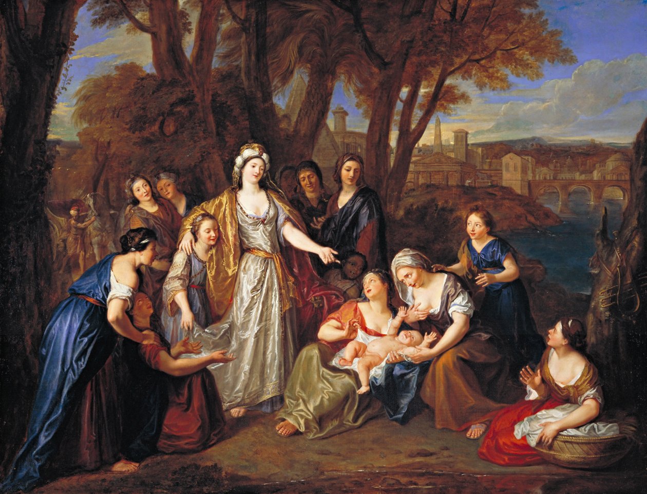Funnet av Moses, før 1699 av Charles Antoine Coypel