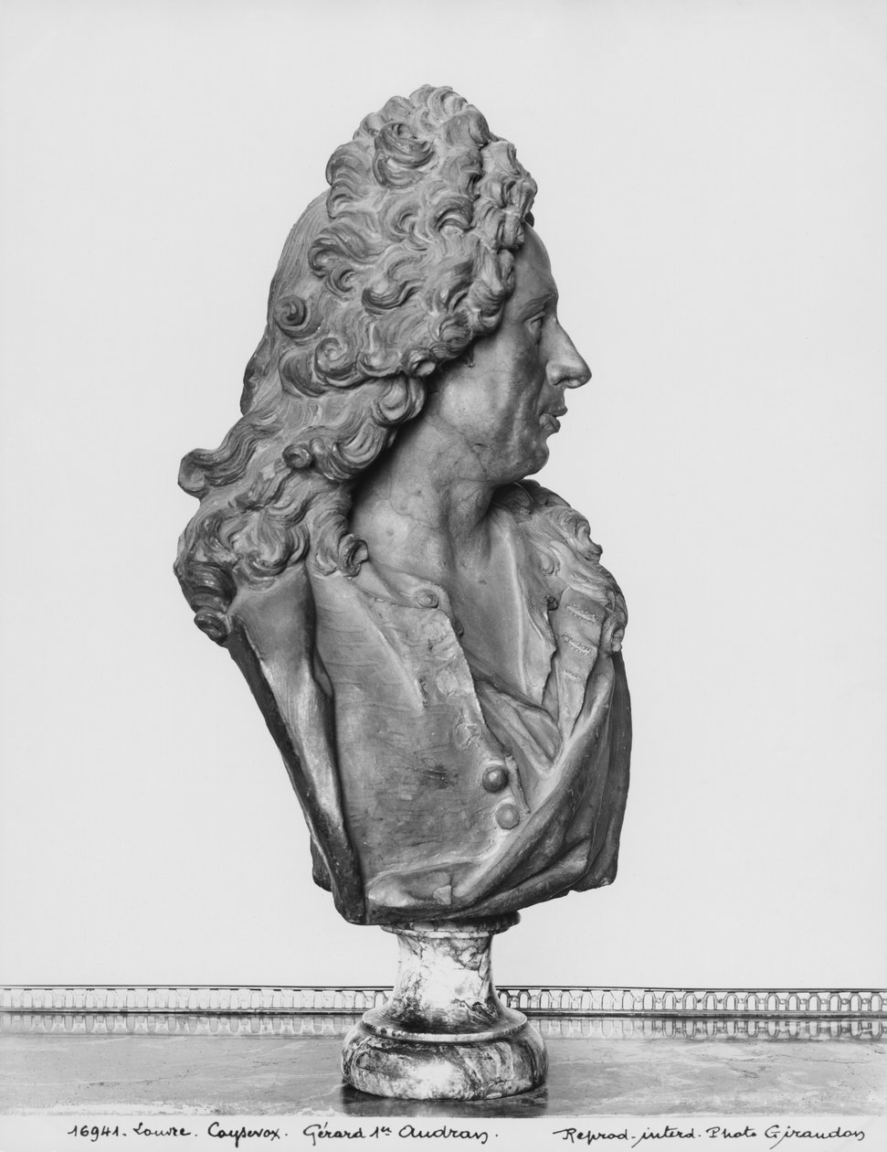Byste av Gerard Audran (marmor) av Antoine Coysevox