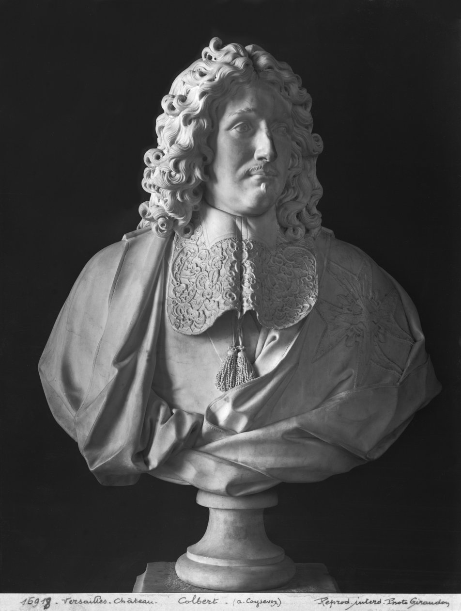 Byste av Jean-Baptiste Colbert de Torcy (marmor) av Antoine Coysevox