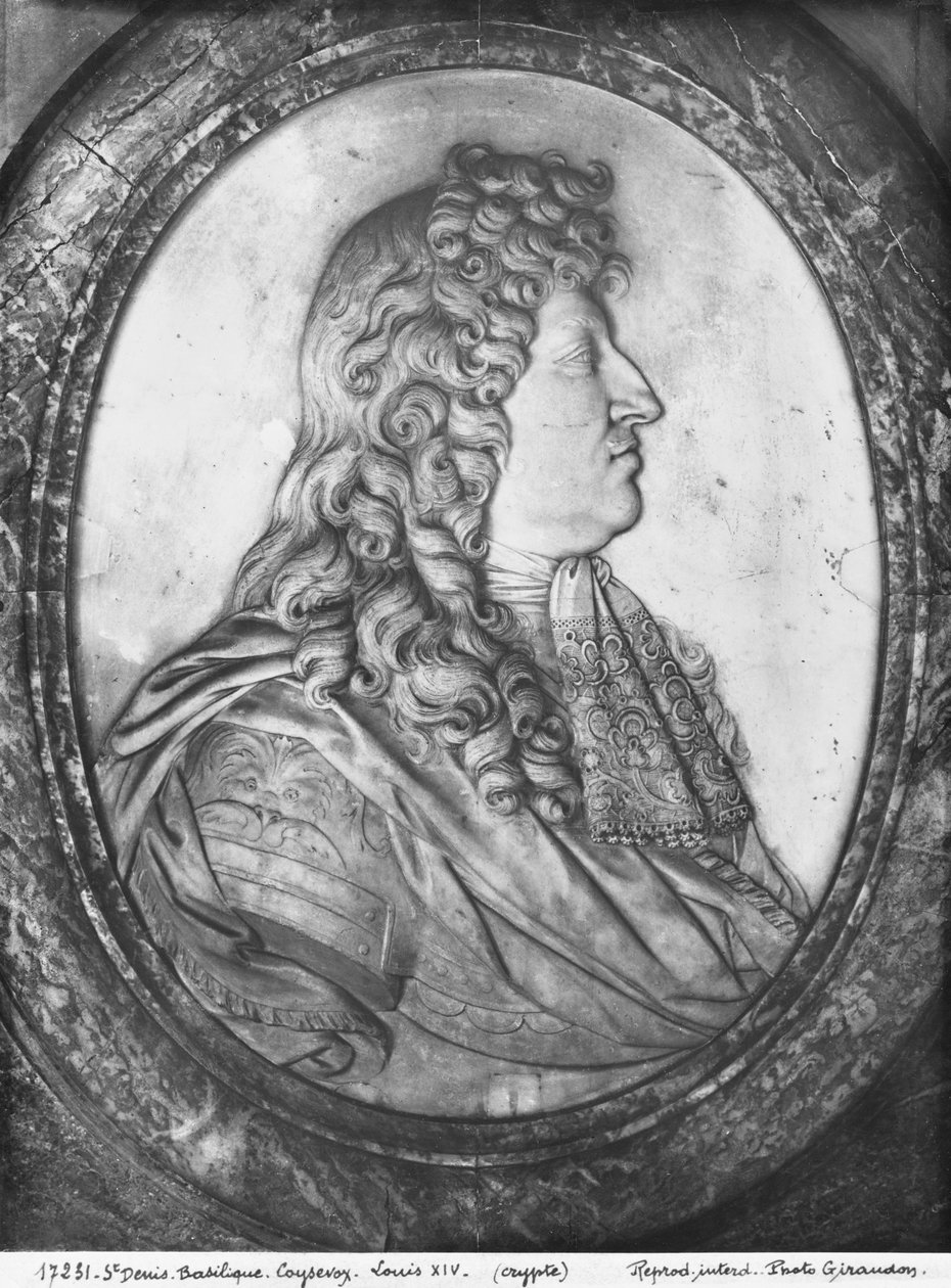 Ludvig XIV (1638-1715) (marmor) av Antoine Coysevox