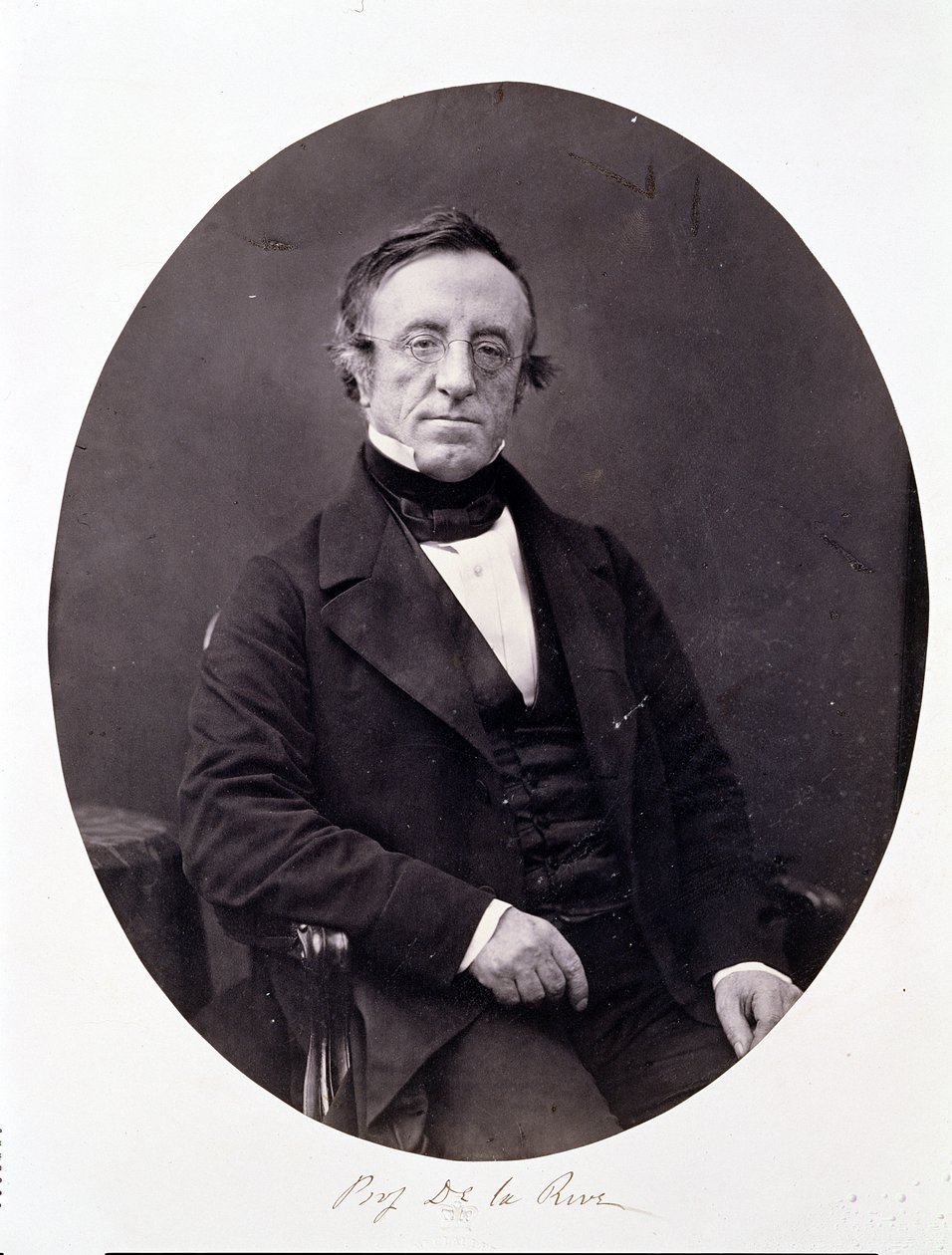 Arthur-Auguste De La Rive (1801-73) (albumtrykk) av Antoine Francois Jean Claudet