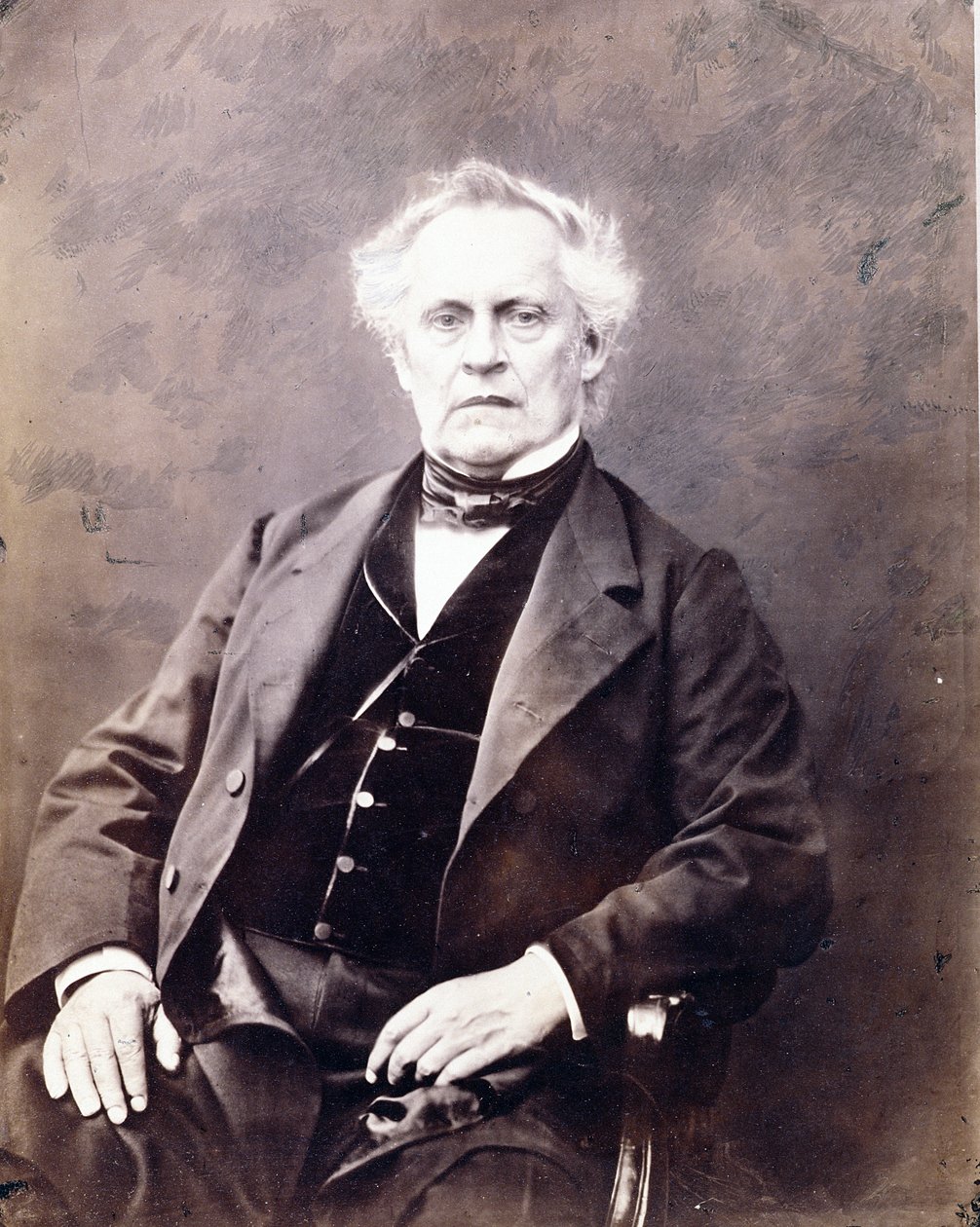Julius Pluecker (1801-68) (albumtrykk) av Antoine Francois Jean Claudet