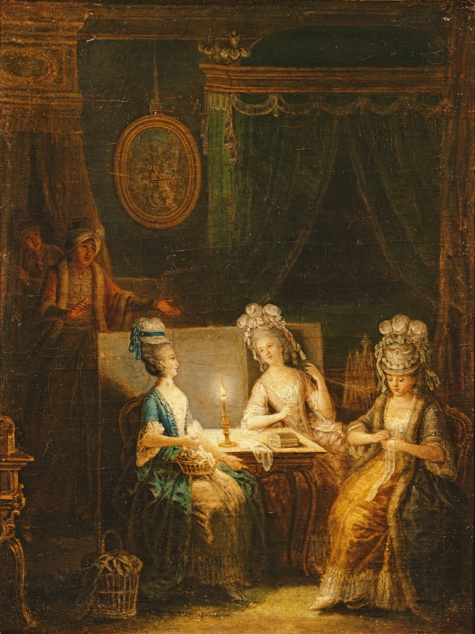 Zémire og Azor, Opera av Marmontel, 1788 av Francois Aubert