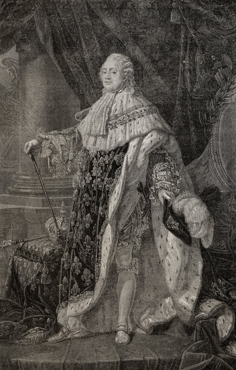 Portrett av Louis XVI (1754-93) av Antoine François Callet