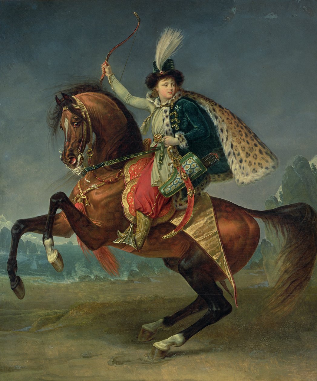 Prins Boris Nikolaevich Yusupov (1794-1849) 1809 (olje) av Antoine Jean Gros