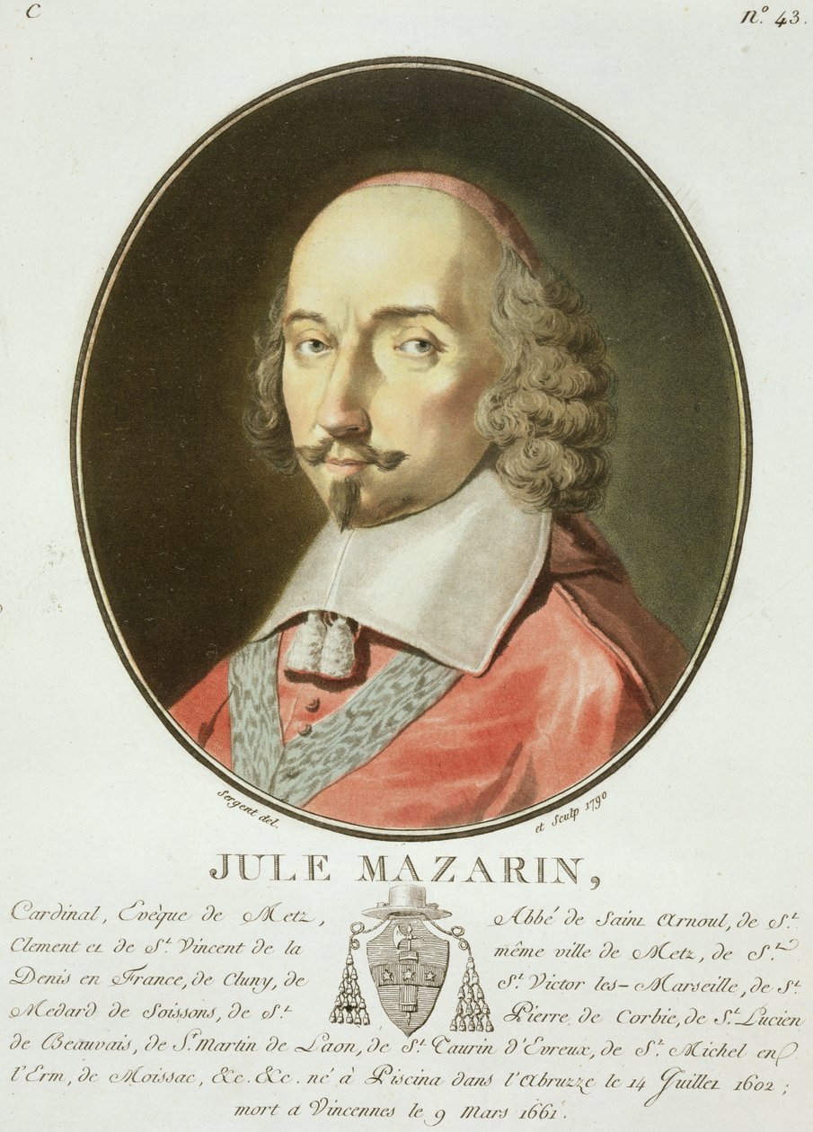 Kardinal Jules Mazarin (1602-61) fra 
