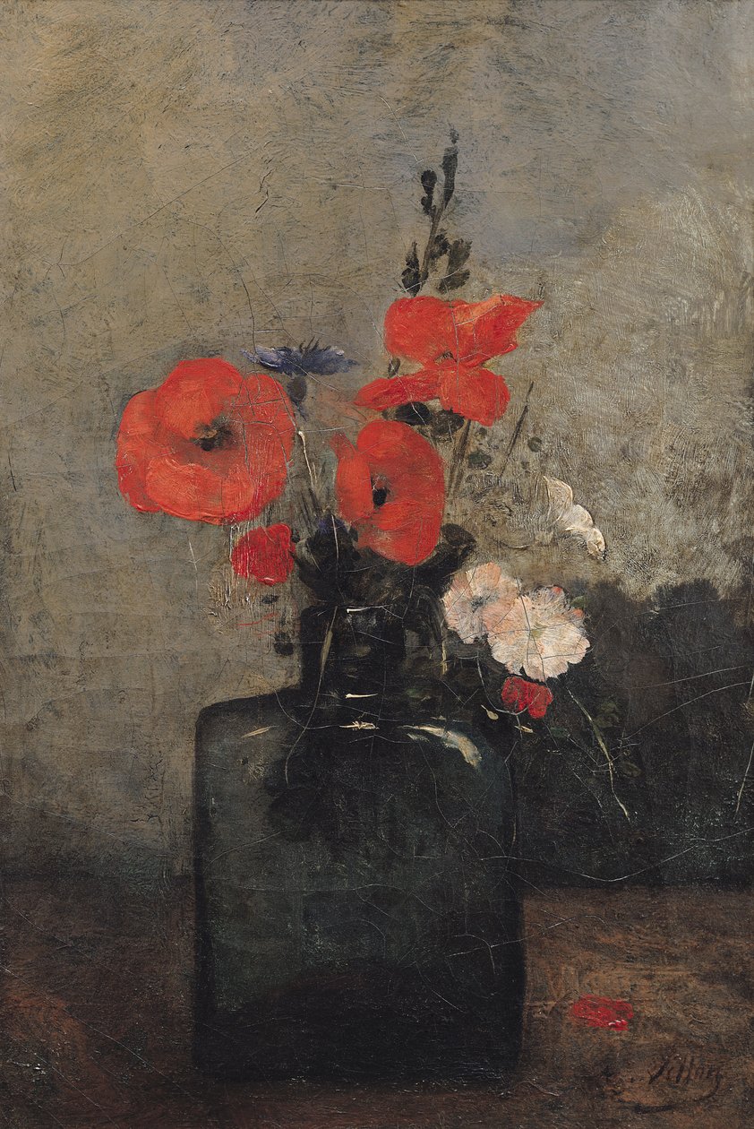 Blomster, 1857 av Antoine Vollon