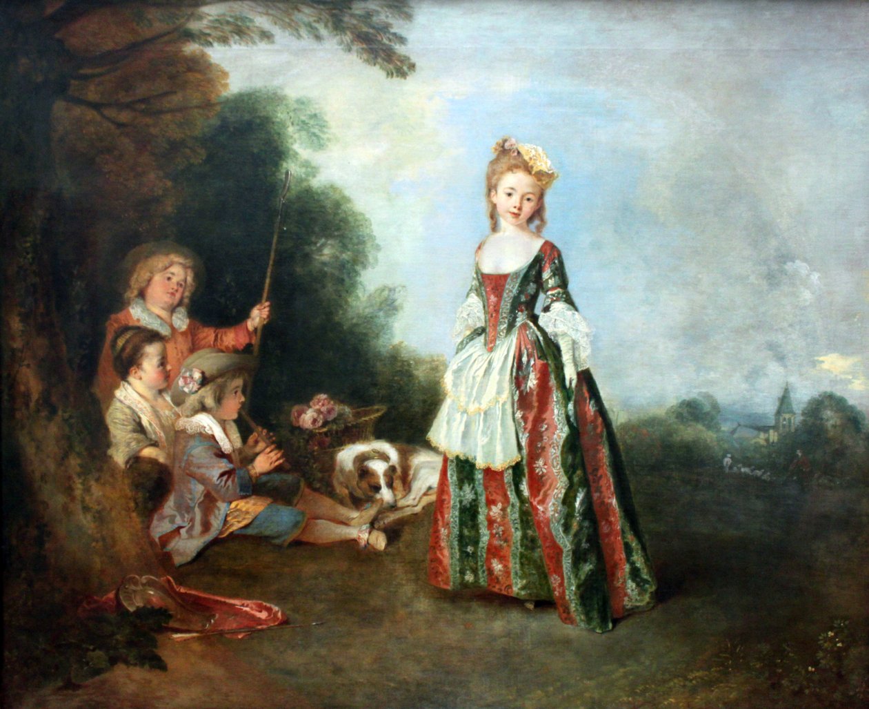 Dansen av Jean Antoine Watteau