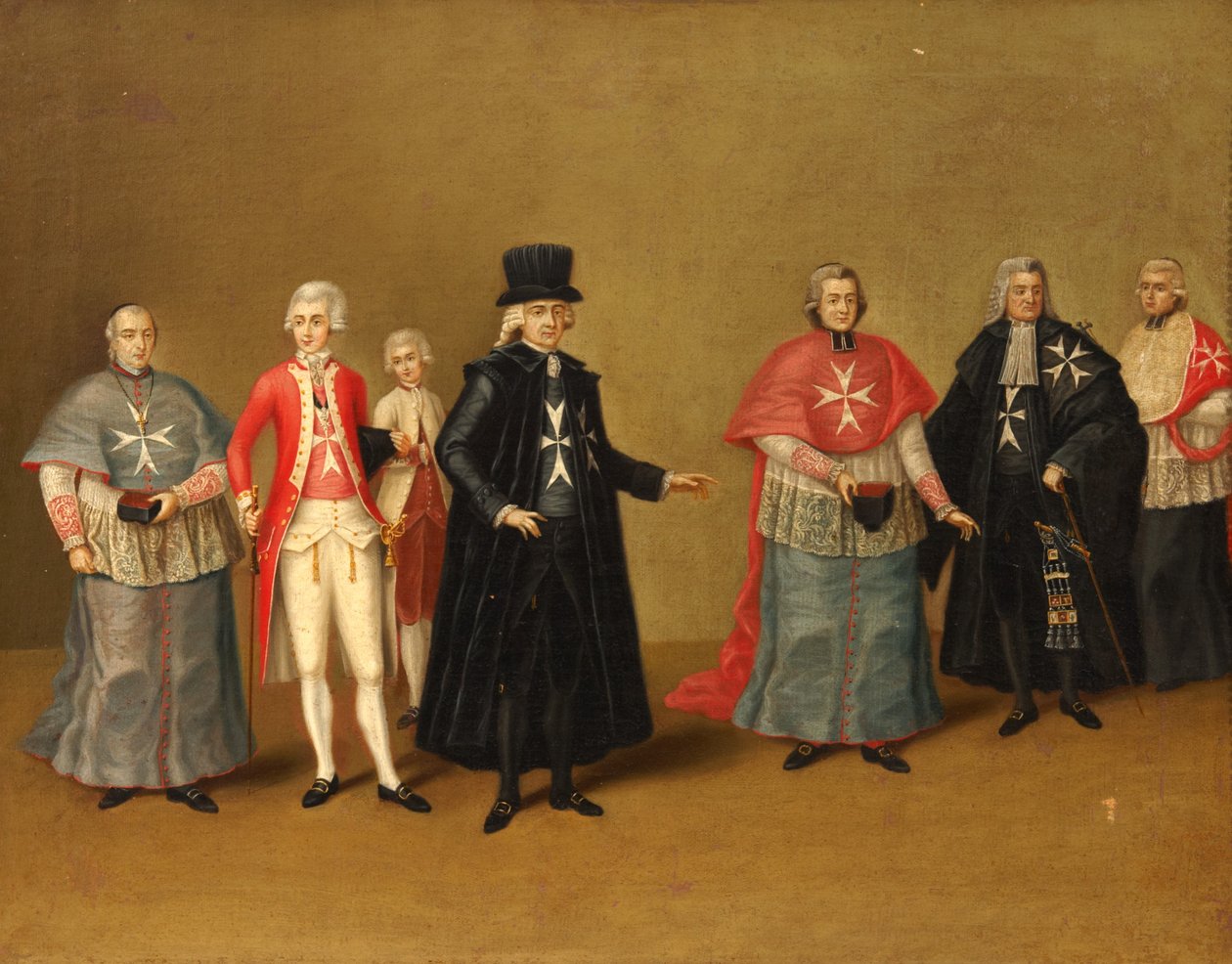 Offiserer av Knights of Malta av Antoine de Favray