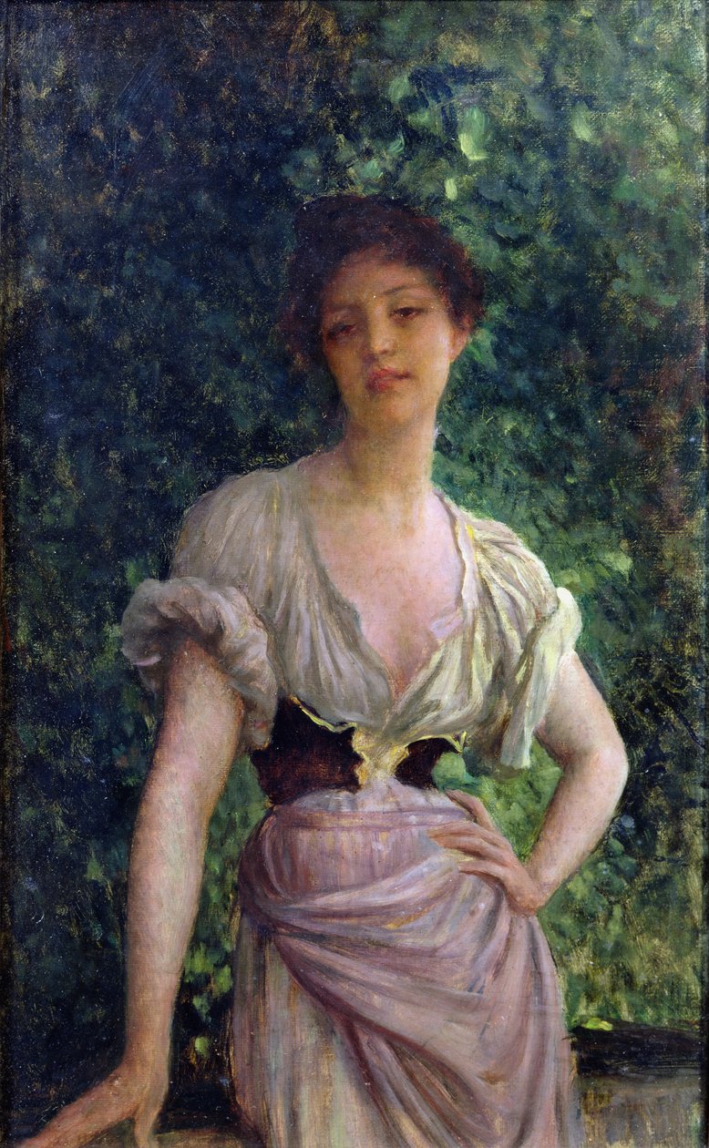 Vaskekvinnen av Antoine Auguste Ernest Herbert or Hebert