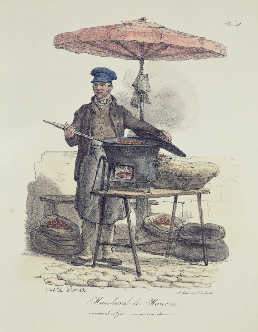 Kastanjeselger av Antoine Charles Horace Vernet