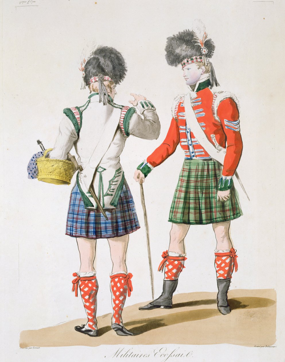 skotske soldater av Antoine Charles Horace Vernet