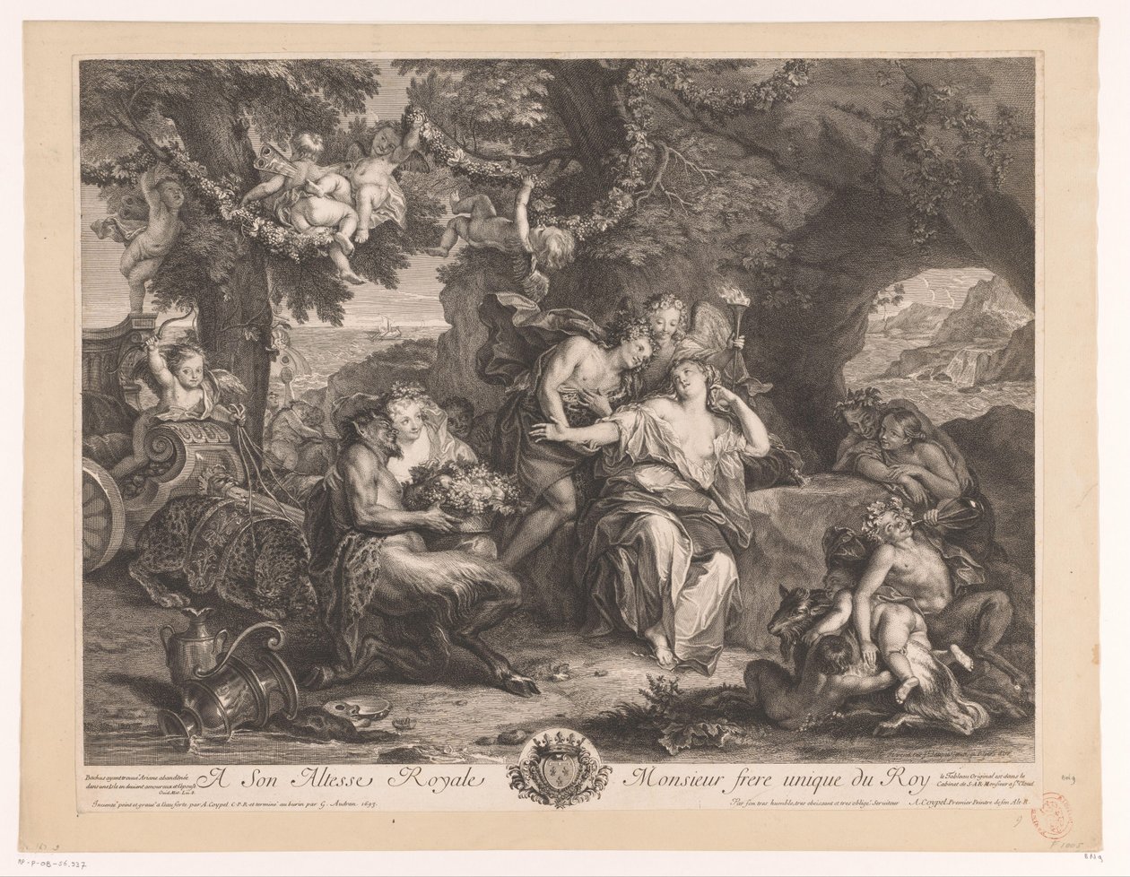 Bacchus og Ariadne av Antoine Coypel