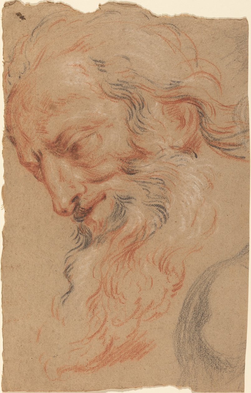 Leder av en gammel mann av Antoine Coypel