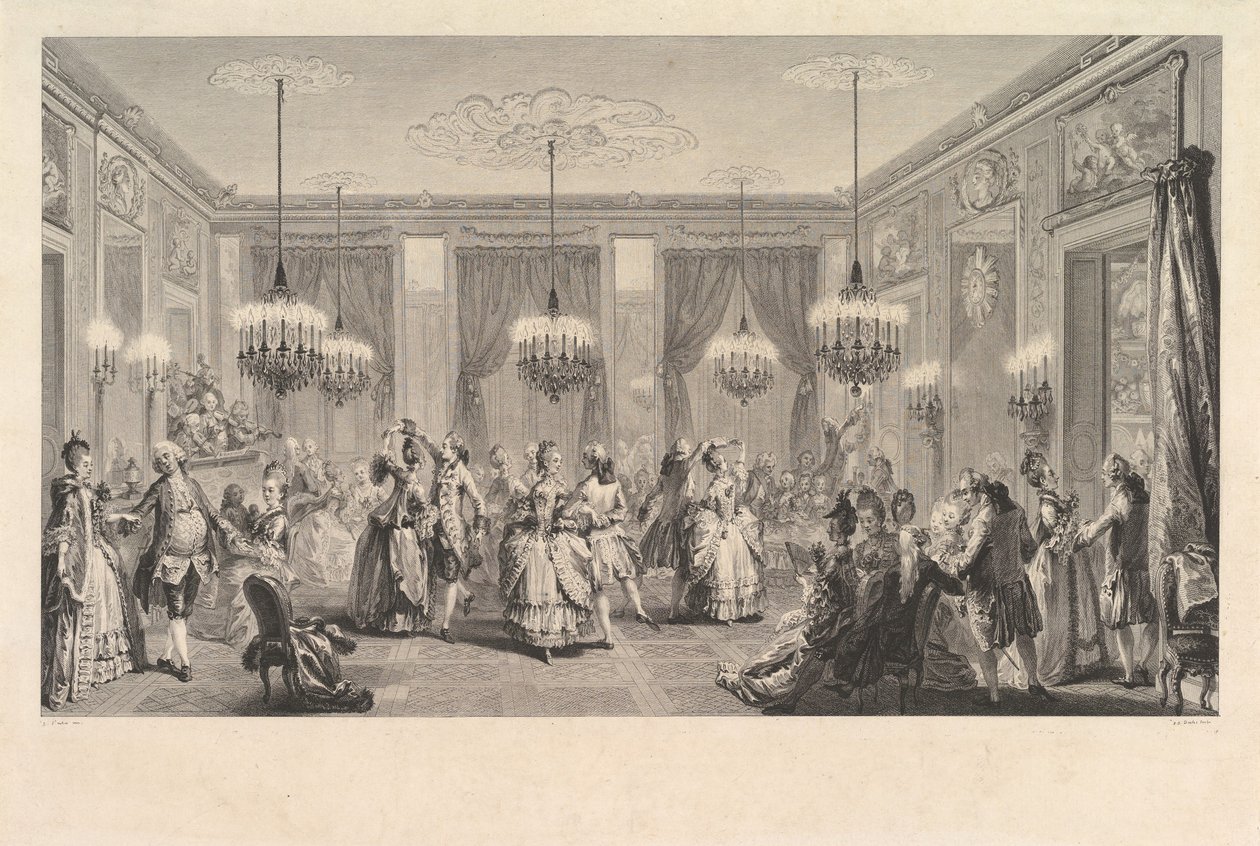 Le Bal Paré, 1774. av Antoine Jean Duclos
