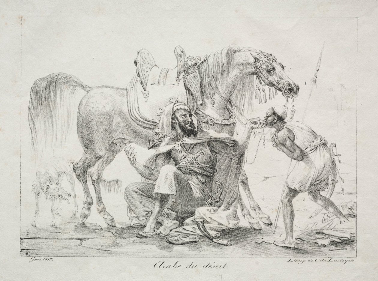 Araber av ørkenen, 1817. av Antoine Jean Gros