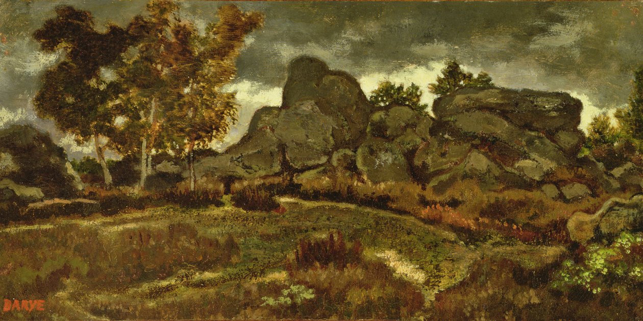 Skog ved Fontainebleau av Antoine Louis Barye