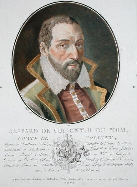 Gaspard (1519-72) greve av Coligny av Antoine Louis Francois Sergent Marceau