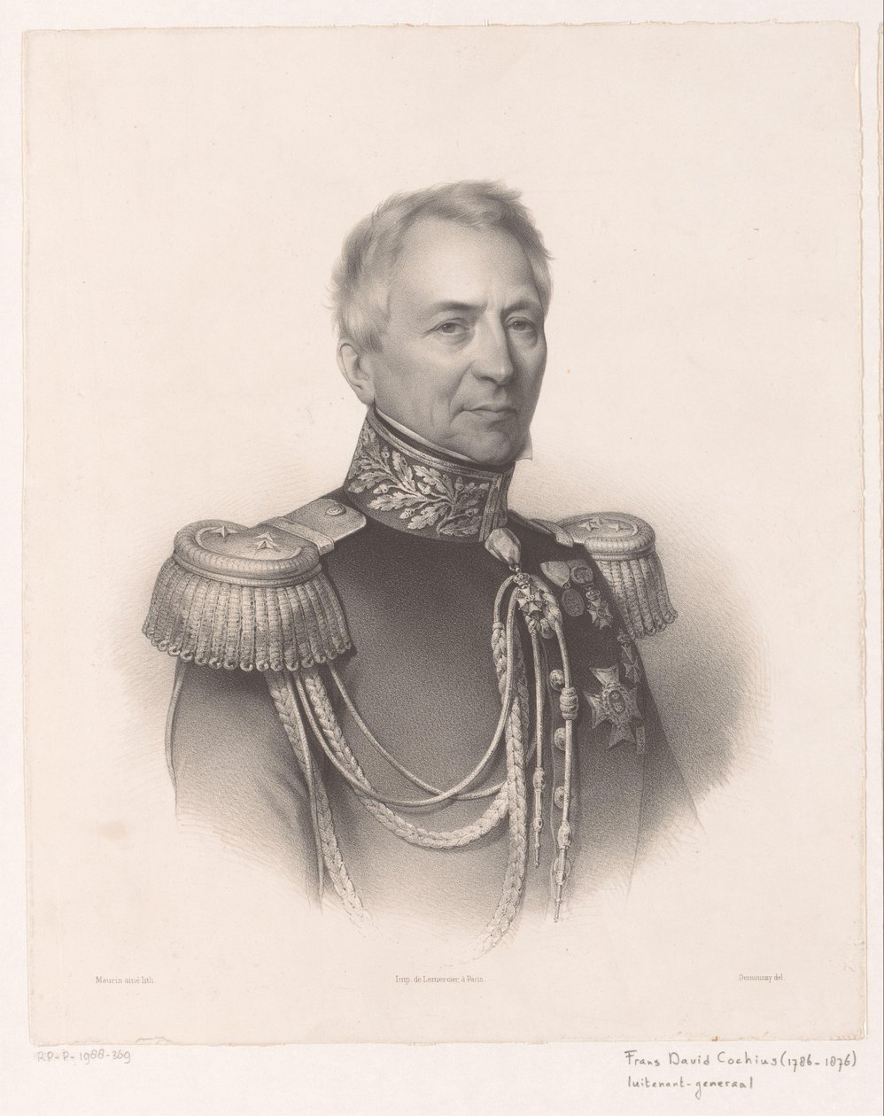 Portrett av Frans David Cochius av Antoine Maurin